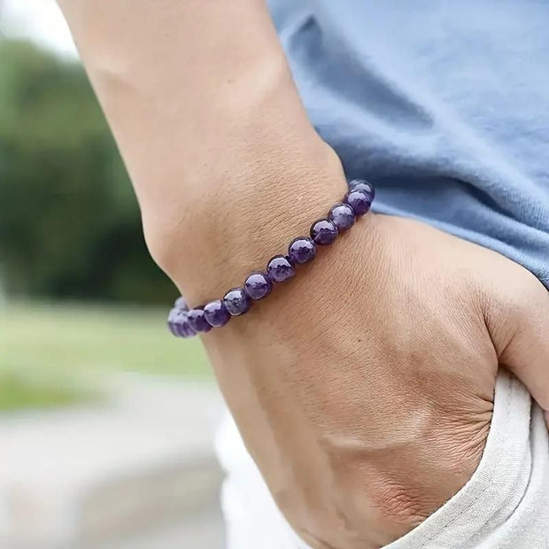 Stretchable Handmade Natural Crystal Stone Bracelet(Pack Of 2) - Shoporaa