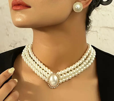 Artificial Pearl Necklace - Shoporaa