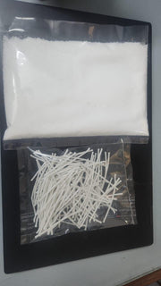 Pearl Soy Wax for Custom Candles 200gram + 50 Wicks - Shoporaa