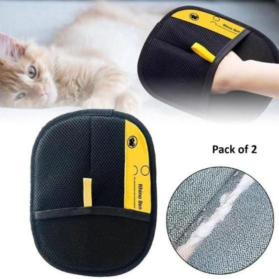 Pet Hair Removal Gloves (Pack of 2) - Shoporaa