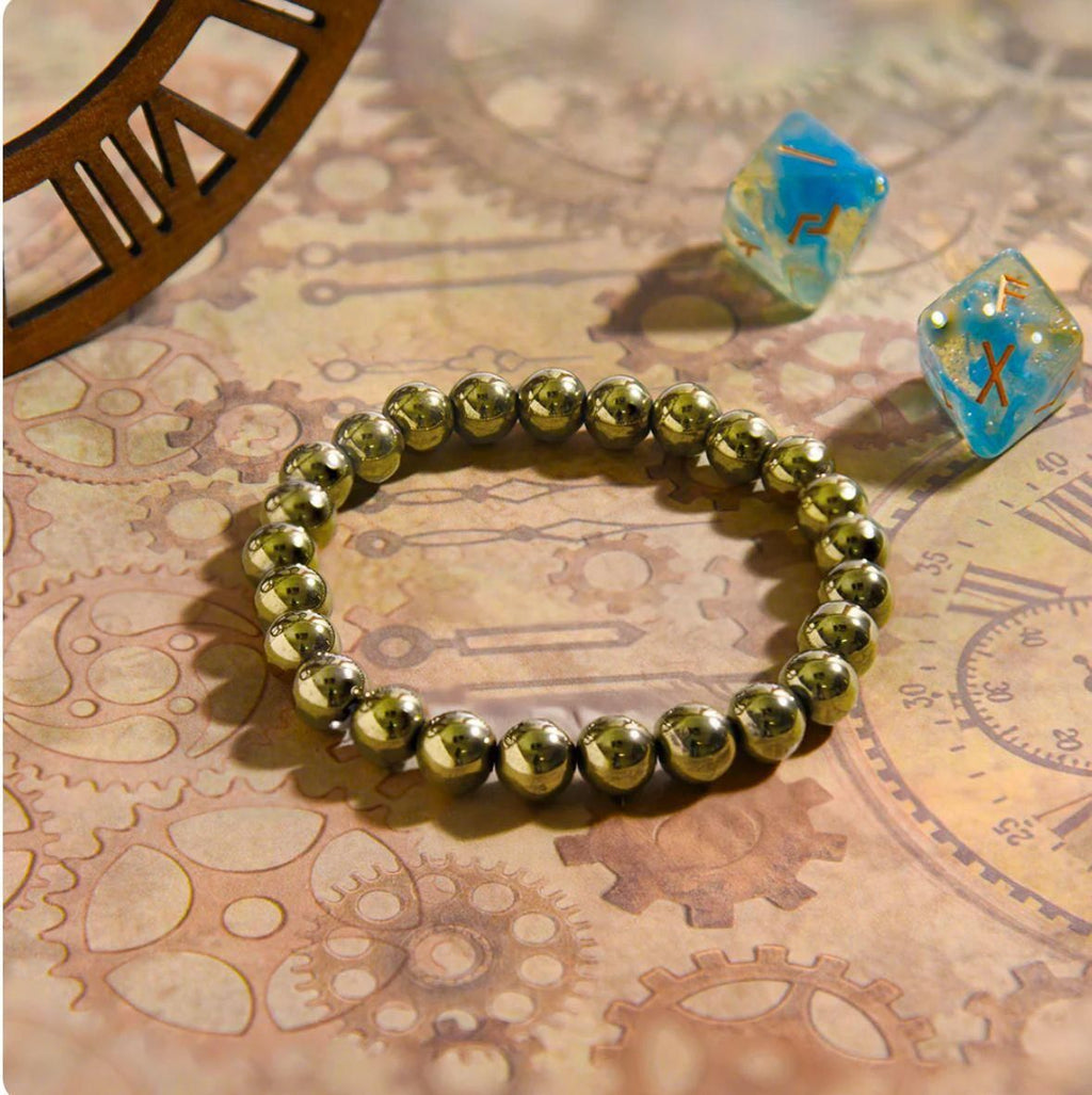 Unisex Natural Pyrite | Money Magnet Bracelet - Shoporaa