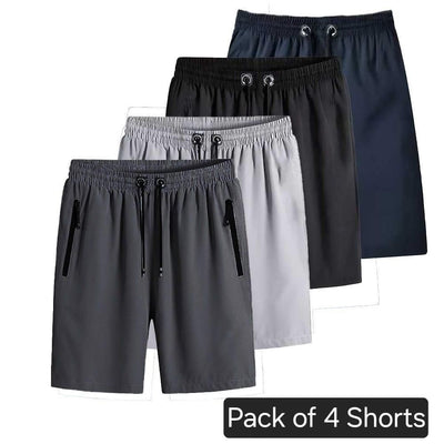 Combo of 4 Men's Stretchable Cotton Shorts - Shoporaa