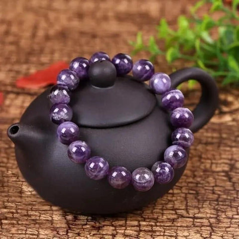 Stretchable Handmade Natural Crystal Stone Bracelet(Pack Of 2) - Shoporaa