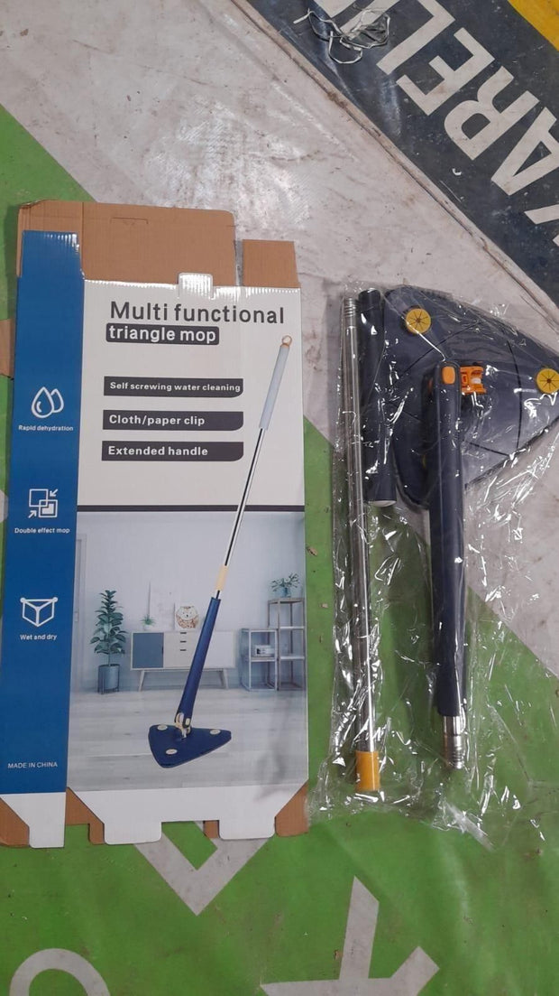 Blue Squeezing Triangle Cleaning Mop - Shoporaa
