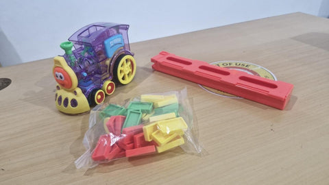 Train Toy Domino Set for Kids BPA Free Plastic with Sound Effects - Shoporaa