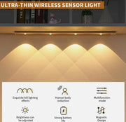 LED PIR Motion Sensor Cabinet  With USB Rechargeble - Shoporaa
