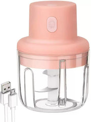 KolorFish Electric Mini Garlic Chopper 250ml Electric Vegetable Chopper - Shoporaa