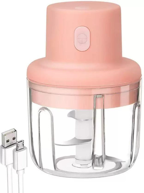 KolorFish Electric Mini Garlic Chopper 250ml Electric Vegetable Chopper - Shoporaa