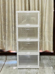 4 Layer Foldable Shoe Rack-Organizer - Shoporaa