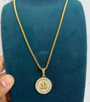 Om Symbol Pendant With Chain - Shoporaa