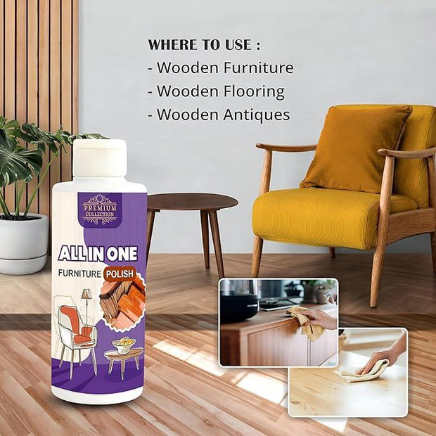 Polish Furniture Cleaner Shiner Floor Coating Paint Wood 100ML (Pack of 2) - Shoporaa