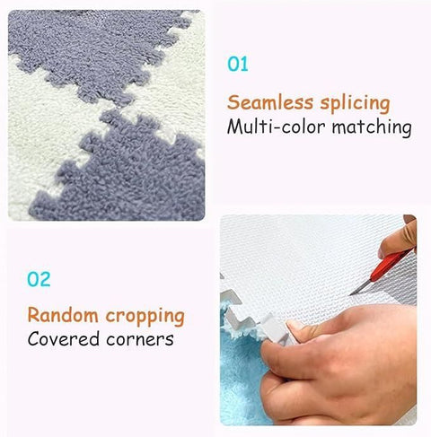 Interlocking Carpet Tiles Mat (6pc) - Shoporaa