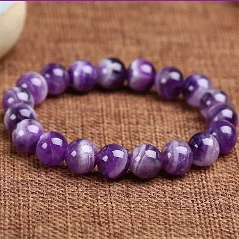 Stretchable Handmade Natural Crystal Stone Bracelet(Pack Of 2) - Shoporaa