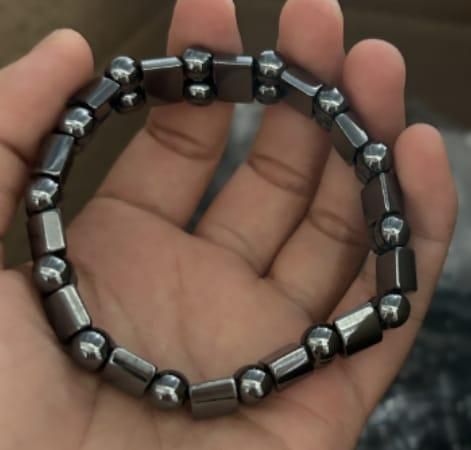 Magnetic Sugar Control Bracelet,Unisex Stylish Health Care Magnetic Black Stone Therapy Bracelet - Shoporaa