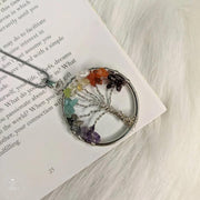 Tree of Life with 7 Chakra for Expansion of Consciousness Pendant with chain - Shoporaa