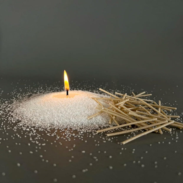Pearl Soy Wax for Custom Candles 200gram + 50 Wicks - Shoporaa