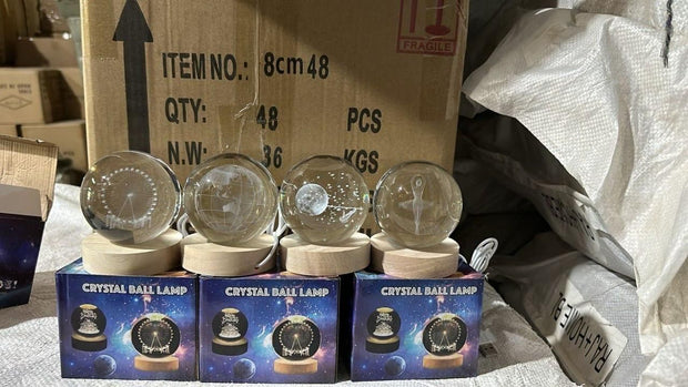 3D Crystal Lamp Ball(Assorted Design) - Shoporaa