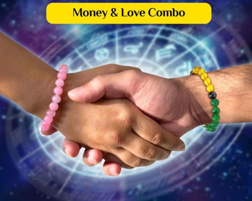 Money & Love Bracelet Combo| Attract Prosperity & True Love (Pack of 2) - Shoporaa