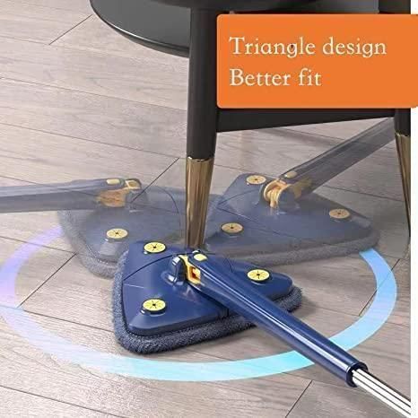Blue Squeezing Triangle Cleaning Mop - Shoporaa