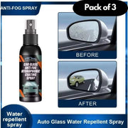 Car Glass Anti- Fog Hydrophobic Coating 300ML Pack of 3 - Shoporaa