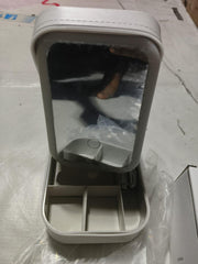 White Jewelry Box with LED Mirror - Shoporaa