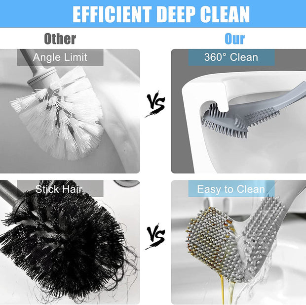 Golf Toilet Bowl Cleaner/ Toilet Brush 360° - No Dead Ends - Shoporaa