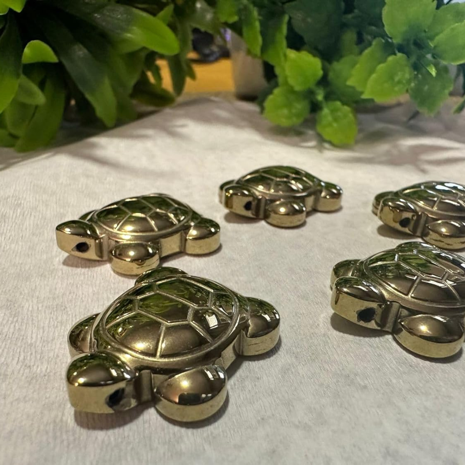 Raw Pyrite Turtle With FREE Selenite Plate