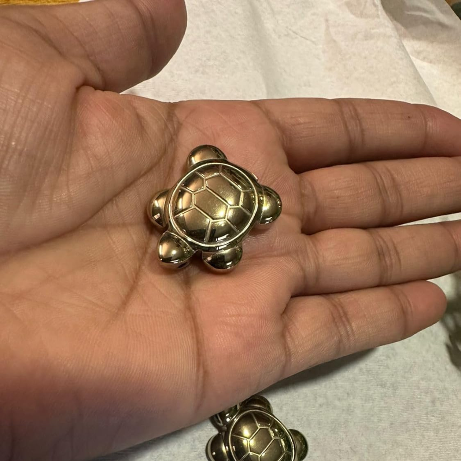 Raw Pyrite Turtle With FREE Selenite Plate