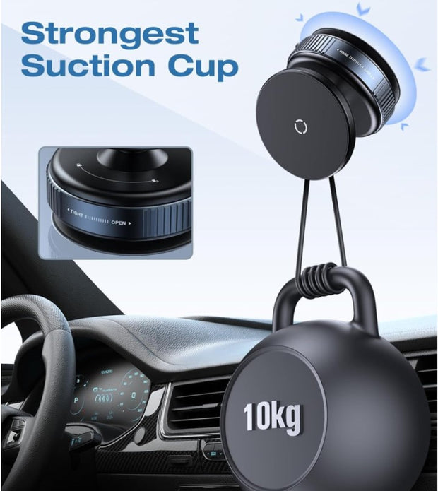 Magnetic Vacuum Suction 360° Phone Holder (Premium Edition) - Shoporaa
